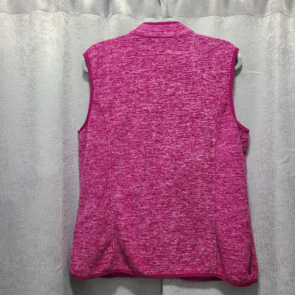Susan Graver Fuchsia Zip-Up Vest - Picture 2 of 9